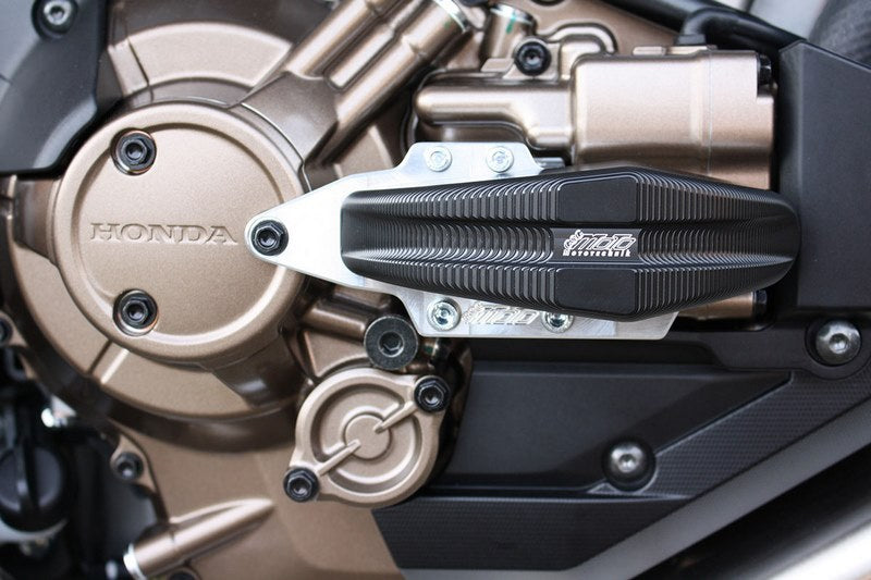 GSGモトテクニック クラッシュパッドセット Streetline ブラケット ブラックアノダイズド Honda CRF 1100 L Afrika Twin Adventure Sports (2019 -) | 401505040-H73-SH