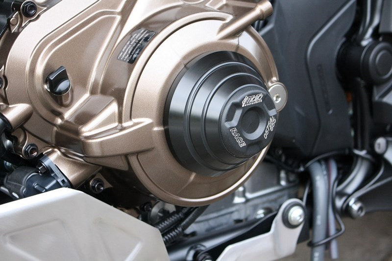 GSGモトテクニック クラッシュパッドセット Streetline ブラケット ブラックアノダイズド Honda CRF 1100 L Afrika Twin Adventure Sports (2019 -) | 401505040-H73-SH