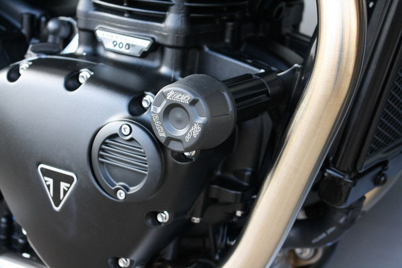 GSGモトテクニック クラッシュパッドセット Triumph Bonneville T100 (2017 -) | 4060280-T30-DS-SH
