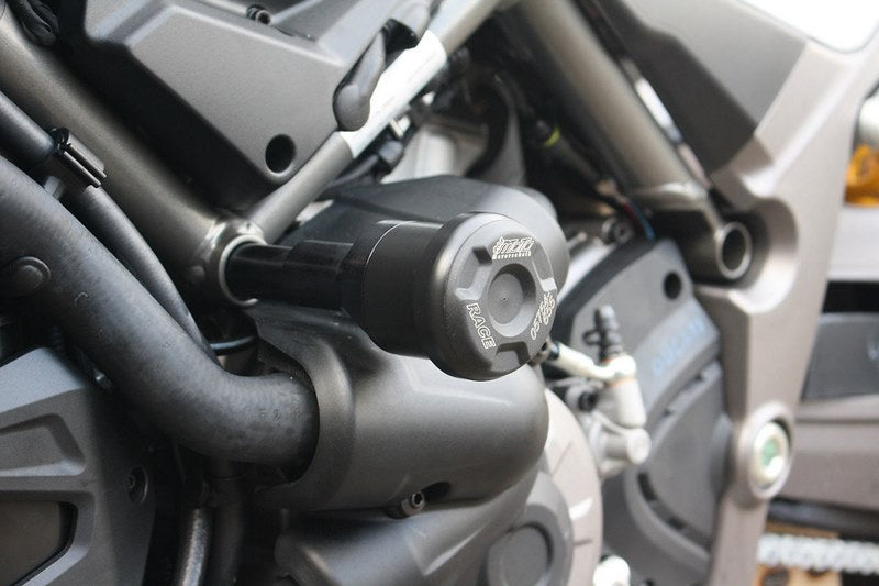 GSGモトテクニック クラッシュパッドセット アダプター アルミ ブラックアノダイズド Ducati ムルティストラーダ 1260 / S (2018 -) | 4585493-D32-SH