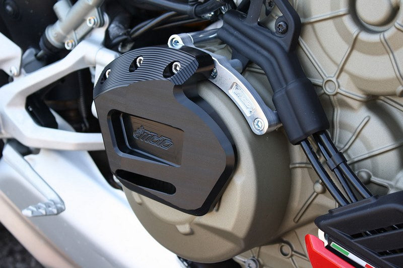 GSGモトテクニック クラッシュパッドセット プレート 右側 アルブラッシュ Ducati ストリートファイター V4 / V4 S (2020 -) Motorschutz | 5040-D37