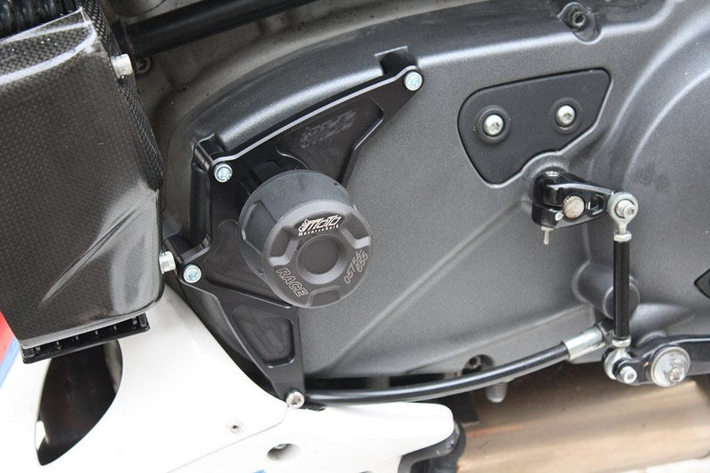 GSGモトテクニック クラッシュパッドセット マウンティングプレート ブラックアノダイズド Buell XB モデル (2003-2007) | 754909535-BU1-SH