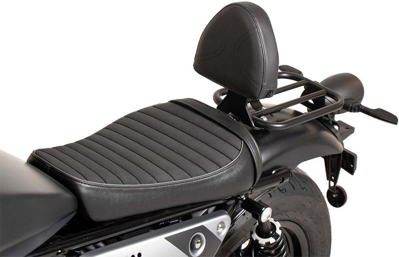 Hepco & Becker ドライバーズバックレスト ブラック Moto Guzzi V9 Bobber/Special Edition (2021-) in combi whit Solorack 613559 | 4216559 00 01