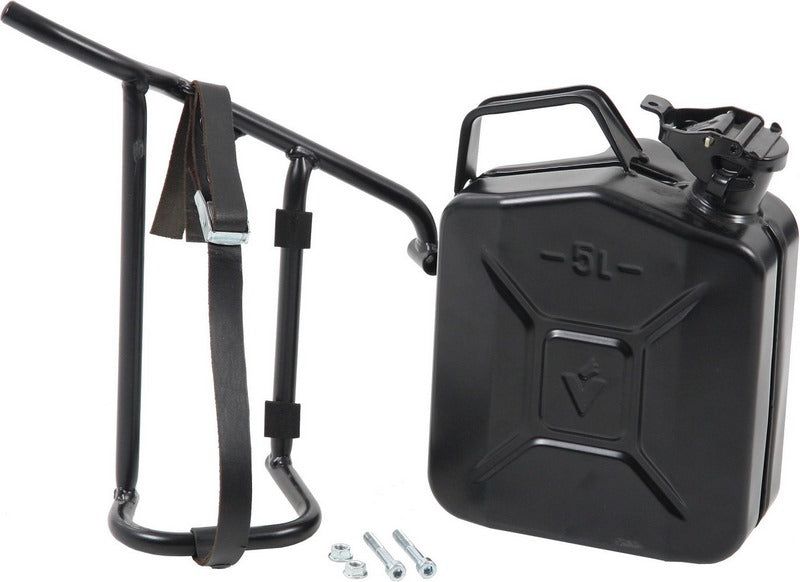 Hepco & Becker Canister 4 ltr. incl. holder left Cutout-black for Moto Guzzi V 9 Roamer from 2016 | 4220546 00 01