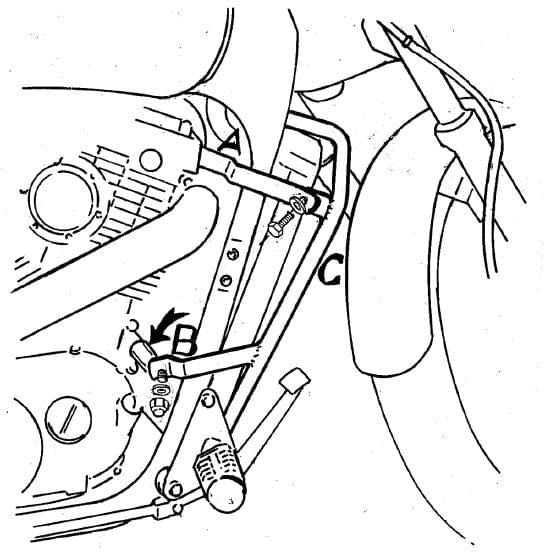 Hepco & Becker / ヘプコ&ベッカー Engine protection bar - chrome for Honda VT 1100 C until 1994 | 501110 00 02