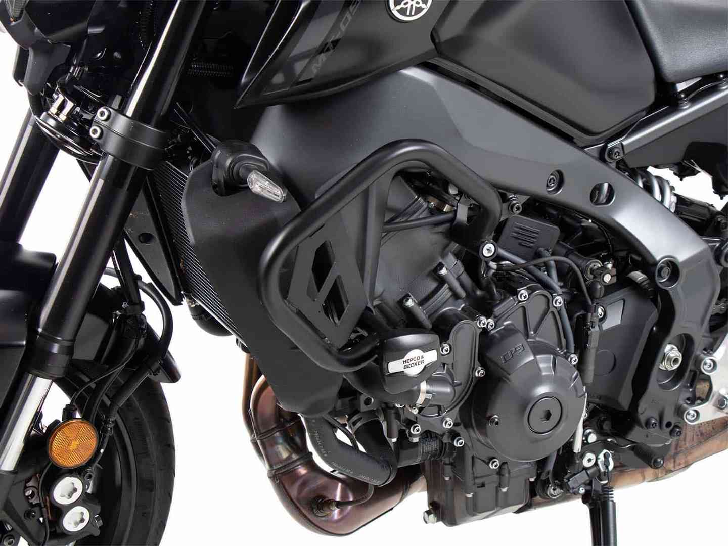 Hepco and Becker / ヘプコアンドベッカー Engine protection bar black incl. protection pads for Yamaha MT-09 (2021-) | 5014573 00 01