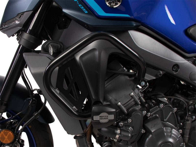 Hepco & Becker エンジンプロテクションバー ブラック インクルーディング プロテクションパッド Yamaha MT-09 / Y-AMT / SP (2024-) | 5014580 00 01