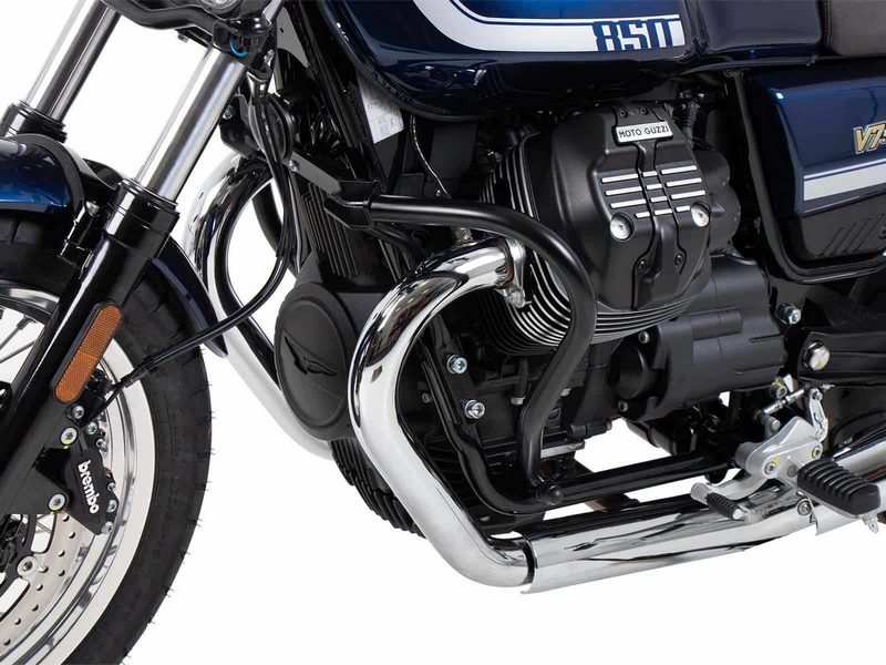 Hepco and Becker / ヘプコアンドベッカー Engine protection bar black for Moto Guzzi V7 Special/Stone/Centenario (850 ccm) (2021-) | 501556 00 01