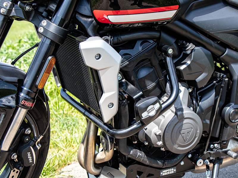 Hepco and Becker / ヘプコアンドベッカー Engine protection bar black incl. protection pads for Triumph Trident 660 (2021-) | 5017612 00 01