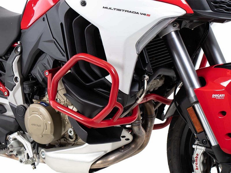 ヘプコ＆ベッカー エンジンガード  レッド DUCATI ムルティストラーダ V4 | 5017614 00 04