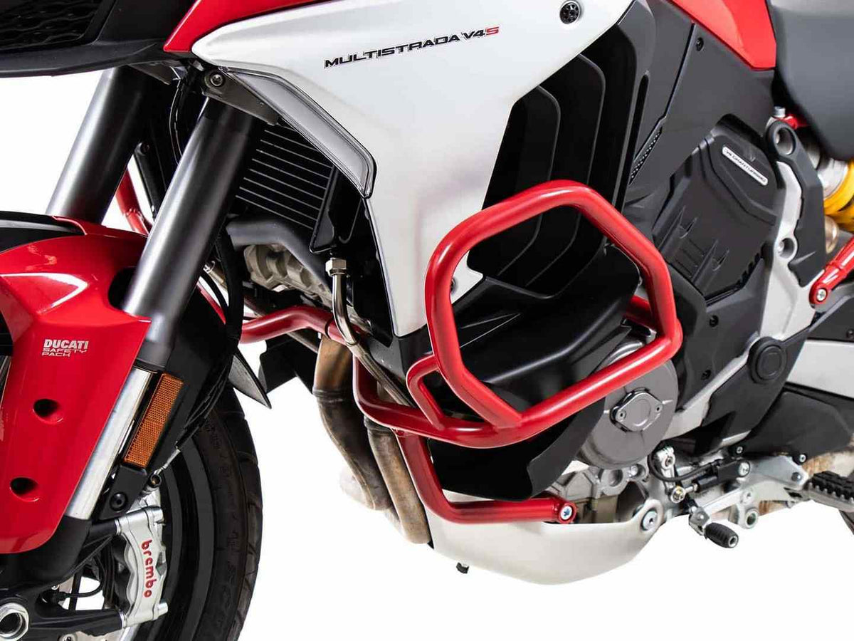 ヘプコ＆ベッカー エンジンガード  レッド DUCATI ムルティストラーダ V4 | 5017614 00 04