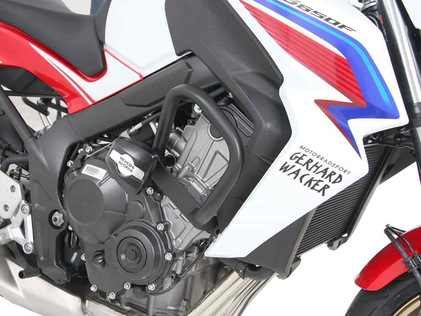 Hepco and Becker / ヘプコアンドベッカー Engine protection bar black incl. protection pads for Honda CB 650 R (2021-) | 5019529 00 01