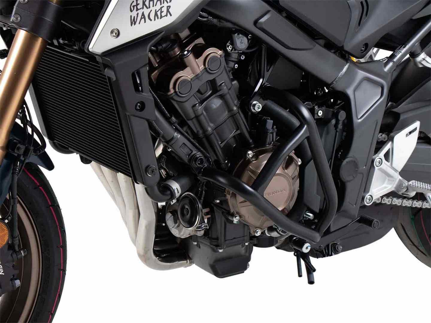 Hepco and Becker / ヘプコアンドベッカー Engine protection bar Solid black for Honda CB 650 R (2019-2020) | 5089518 00 01