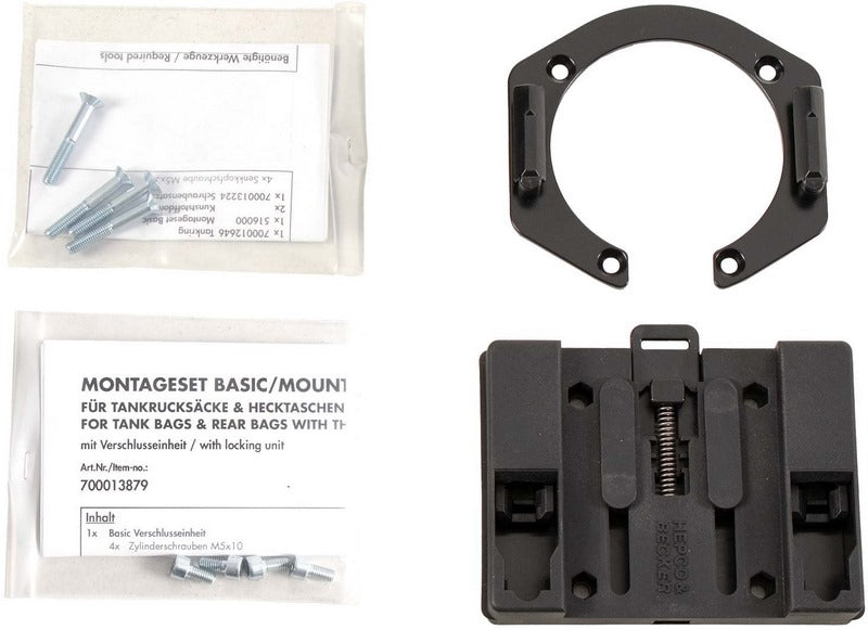 Hepco & Becker タンクリングベーシックファステナー付きタンクバッグ用 KTM 690 Duke/R (2012-2013) | 5167510 00 01