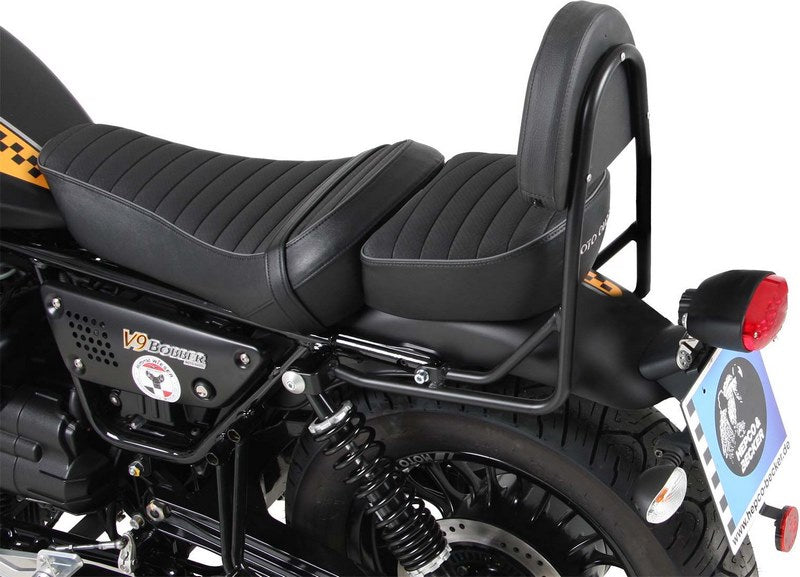 Hepco & Becker シシーバー ウィズアウト リアラック ロングシート ブラック Moto Guzzi V9 Bobber/Special Edition (2021-) with long seat | 600559 00 01