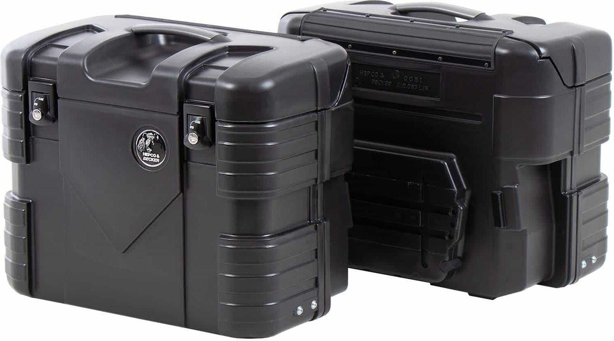 Hepco and Becker / ヘプコアンドベッカー GOBI side case set right/left black | 610083 00 01
