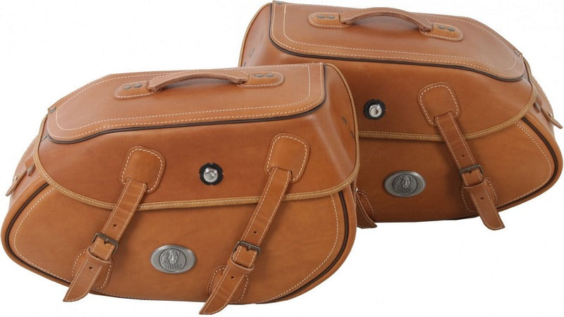 Hepco & Becker Saddle bag set Buffalo sandbrown for tube saddlebag carrier | 620200 00 08