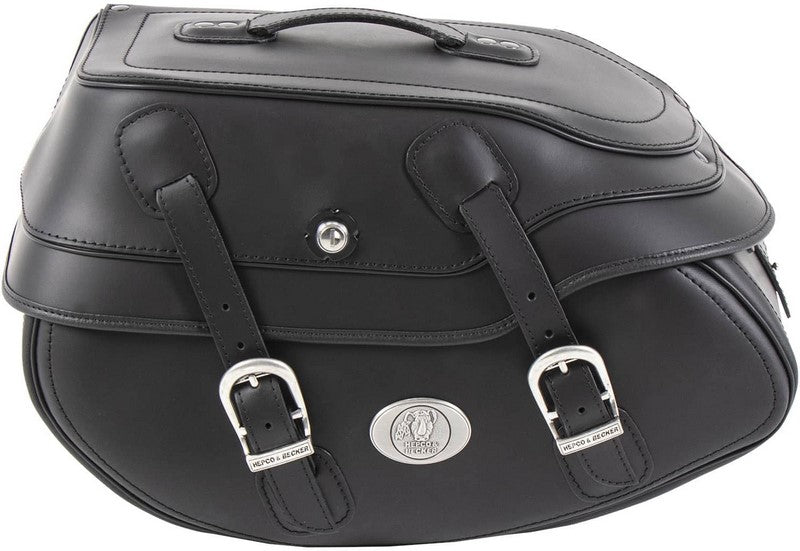 Hepco & Becker / ヘプコ&ベッカー Leather single bag Buffalo Big black left for C-Bow Carrier | 620248 00 01