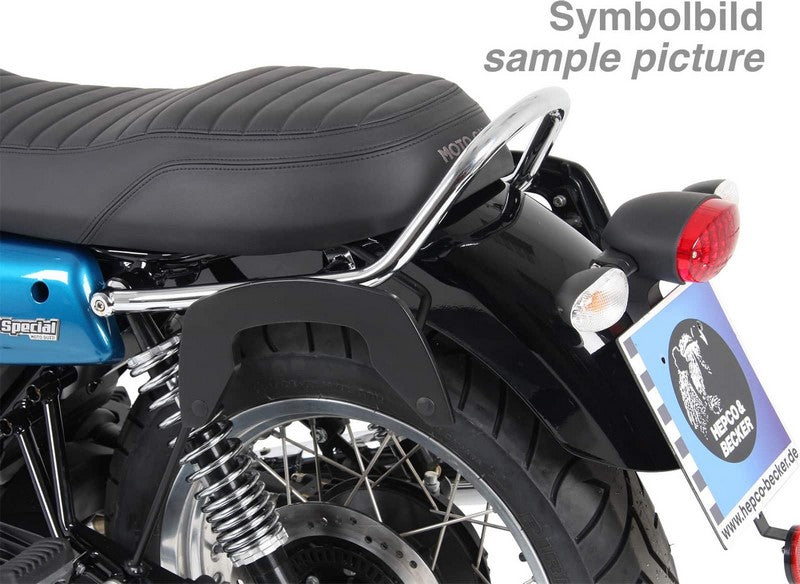 Hepco & Becker / ヘプコ&ベッカー C-Bow sidecarrier - chrome for Moto Guzzi V 7 III /Carbon /Milano /Rough (2018-) | 630553 00 02
