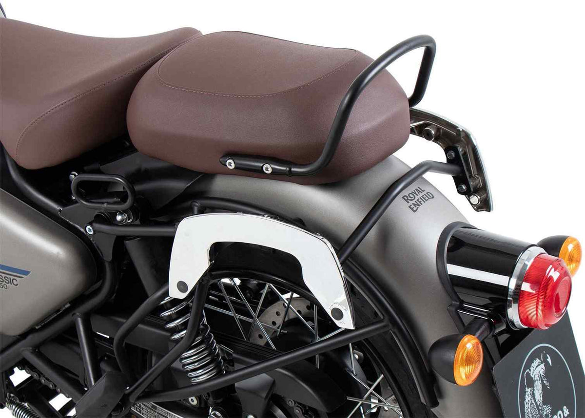 ヘプコ＆ベッカー サイドソフトケースホルダー(キャリア)「C-Bow」  クローム  Royal Enfield Classic 350 | 6307633 00 02