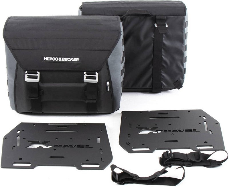 Hepco & Becker / ヘプコ&ベッカー Sidebags Xtravel Basic incl. 2x universal holding plates for side carrier | 640630 00 01