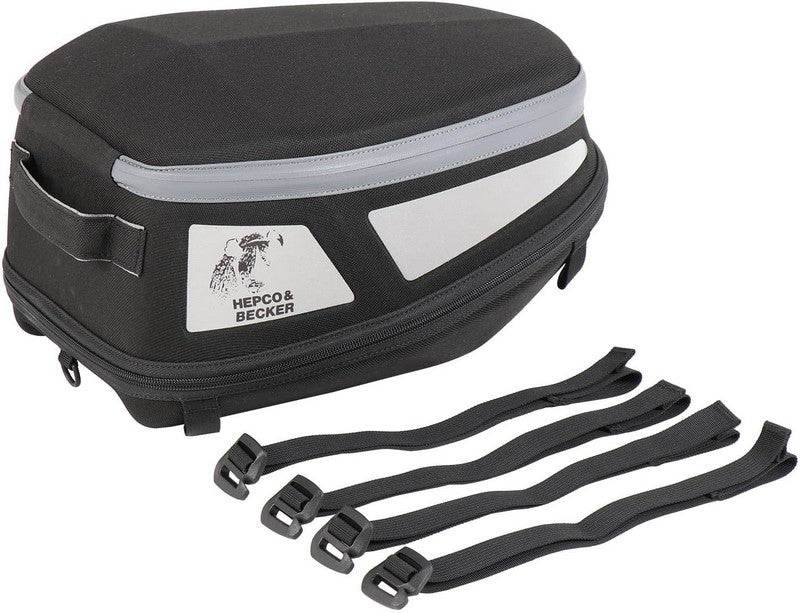 Hepco & Becker / ヘプコ&ベッカー Royster rearbag Sport with strap attachment - black/grey | 640814 00 01