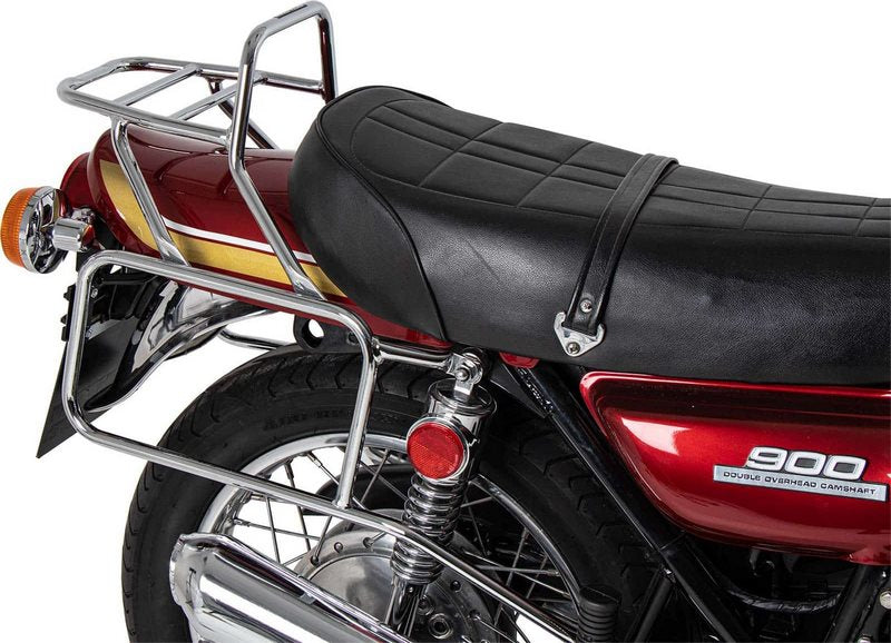 Hepco and Becker / ヘプコアンドベッカー Complete carrier set (side- and topcase carrier) chrome for Kawasaki Z 900 (1973-1976)/1000 A (1977-1978) | 6502535 00 02