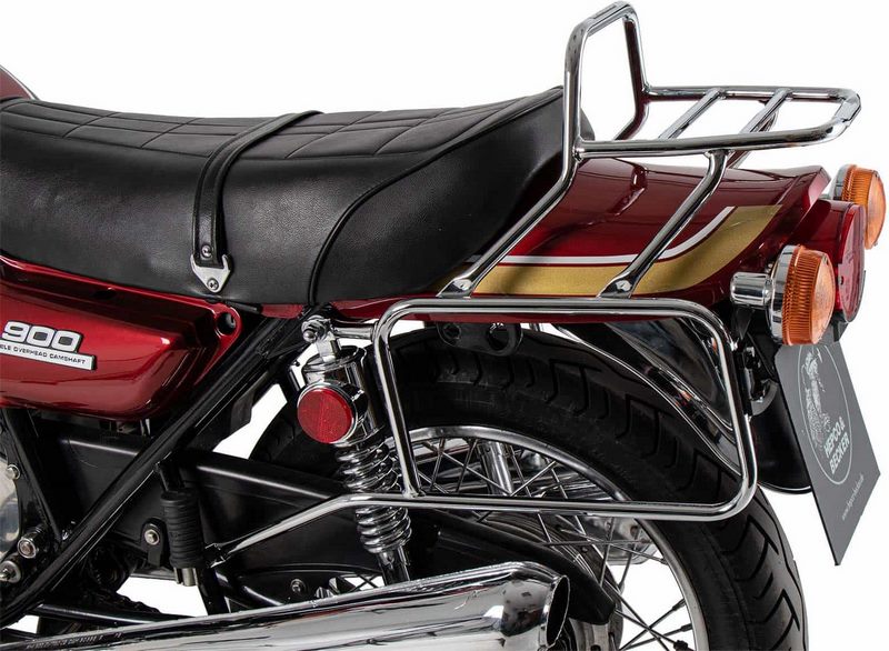Hepco and Becker / ヘプコアンドベッカー Complete carrier set (side- and topcase carrier) chrome for Kawasaki Z 900 (1973-1976)/1000 A (1977-1978) | 6502535 00 02