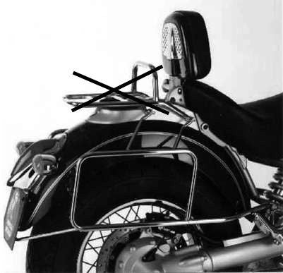 Hepco & Becker Sidecarrier permanent mounted-chrome for BMW R 850 / 1200 C | 650624 00 02