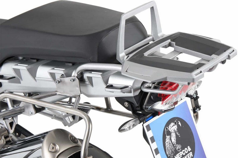 Hepco & Becker Alurack Topcasecarrier-silver for BMW R 1200 GS from 2008 | 650655 01 09