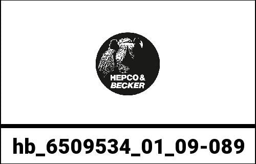 Hepco and Becker / ヘプコアンドベッカー Topcase - Set Journey topcase 40 black/silver incl. carrier for Honda CRF 300 L (2021-) | 6509534 01 09-089