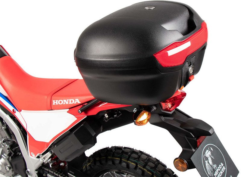 Hepco & Becker トップケース - セット ジャーニー トップケース 40 ブラック インクルード キャリア フォー Honda CRF 300 Rally (2021-) | 6509535 01 01-089 bl