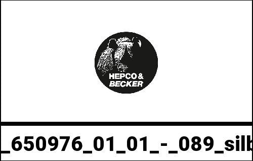 Hepco & Becker Topcase-Set Journey 40 black/silver incl. carrier for Honda CRF 250 L (2012-) / Rally (2017-) | 650976 01 01 - 089 silber