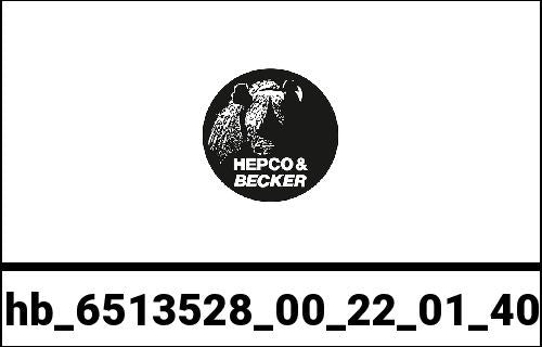 Hepco & Becker / ヘプコ&ベッカー Sidecarrier Cutout stainless steel incl. Xplorer black sideboxes for Suzuki V-Strom 650 L2/ XT ABS (2012-2016) | 6513528 00 22-01-40