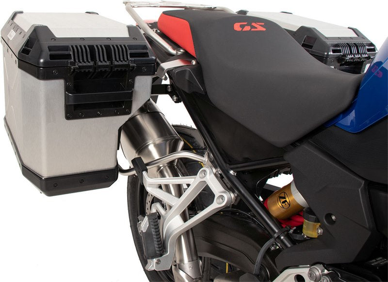 Hepco & Becker サイドキャリアカットアウトステンレススチールインクルーディングエクスプローラーサイドボックスシルバー BMW F 800 GS (2024-) | 6516537 00 22-00-40