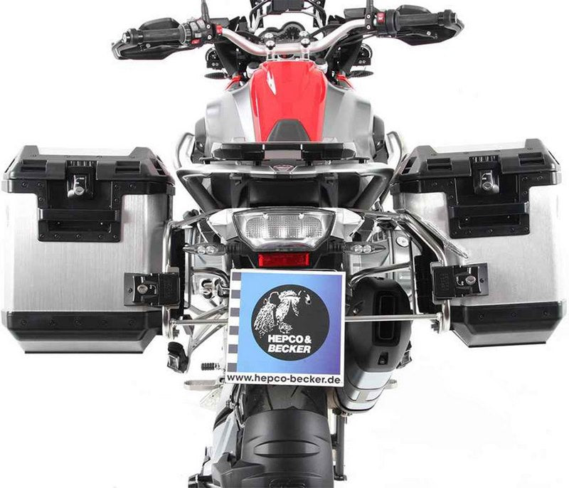 Hepco & Becker Sidecarrier Cutout stainless steel incl. Xplorer Cutout sideboxes for BMW R1200GS LC (2013-) | 651665 00 22-00-40
