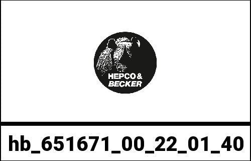 Hepco & Becker / ヘプコ&ベッカー Sidecarrier Cutout stainless steel incl. Xplorer black sideboxes for BMW R 1200 GS LC Adventure (2014-) | 651671 00 22-01-40