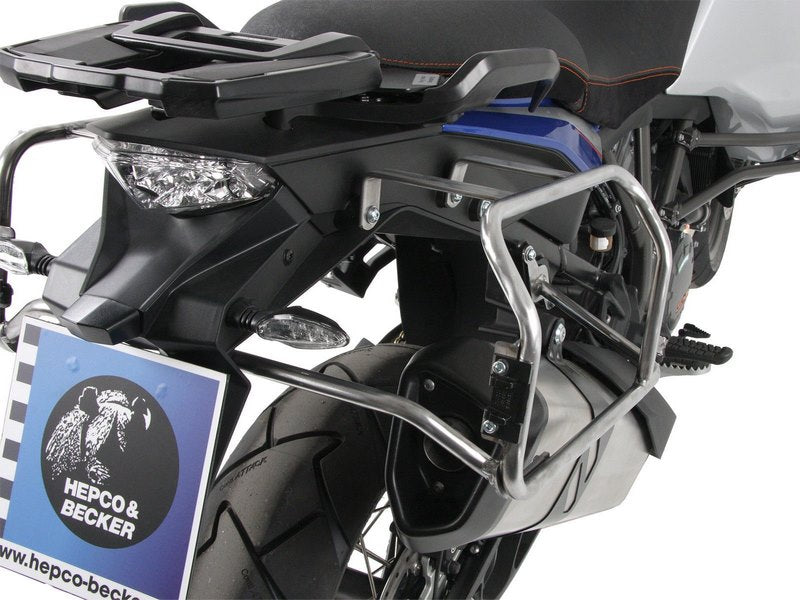 Hepco & Becker Sidecarrier Cutout stainless steel incl. Xplorer Cutout sideboxes for KTM 1290 Super Adventure (2014-) | 6517533 00 22-00-40