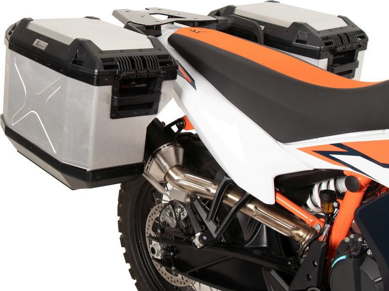 Hepco & Becker サイドキャリアカットアウトステンレススチール インク スポルティフシルバーサイドボックス KTM 890 Adventure / R / Rally (2023-) | 6517656 00 22-00-40
