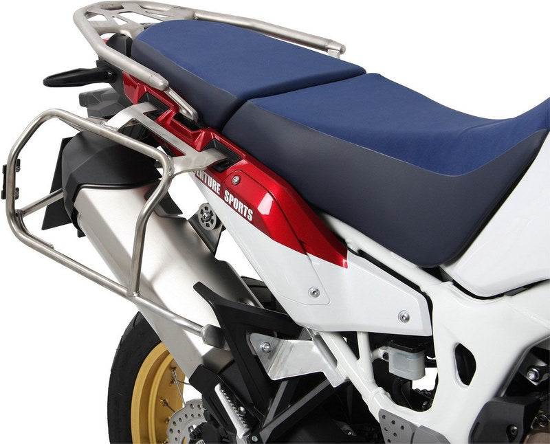 Hepco & Becker Sidecarrier Cutout stainless steel incl. Xplorer Cutout sideboxes for Honda CRF1000L Africa Twin (2018-) | 6519512 00 22-00-40