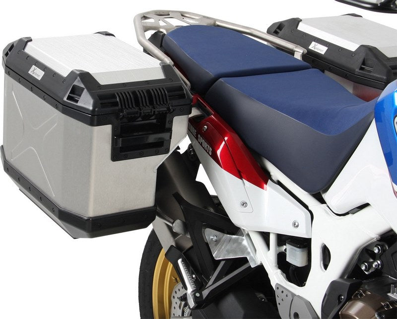 Hepco & Becker Sidecarrier Cutout stainless steel incl. Xplorer Cutout sideboxes for Honda CRF1000L Africa Twin (2018-) | 6519512 00 22-00-40