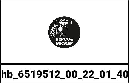 Hepco & Becker / ヘプコ&ベッカー Sidecarrier Cutout stainless steel incl. Xplorer black sideboxes for Honda CRF1000L Africa Twin (2018-2019) | 6519512 00 22-01-40