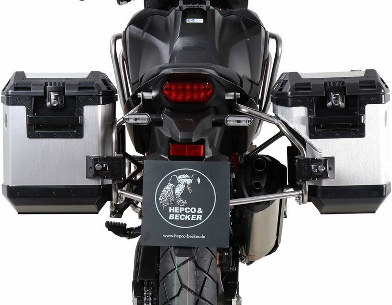 Hepco & Becker / ヘプコ&ベッカー Sidecarrier Cutout stainless steel incl. Xplorer Cutout sideboxes for Honda CRF 1100 L Africa Twin (2019-) | 6519521 00 22-00-40