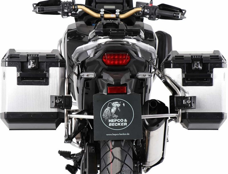 Hepco & Becker / ヘプコ&ベッカー Sidecarrier Cutout stainless steel incl. Xplorer Cutout sideboxes for Honda Honda CRF 1100L Africa Twin Adventure Sports (2020-) | 6519522 00 22-00-40