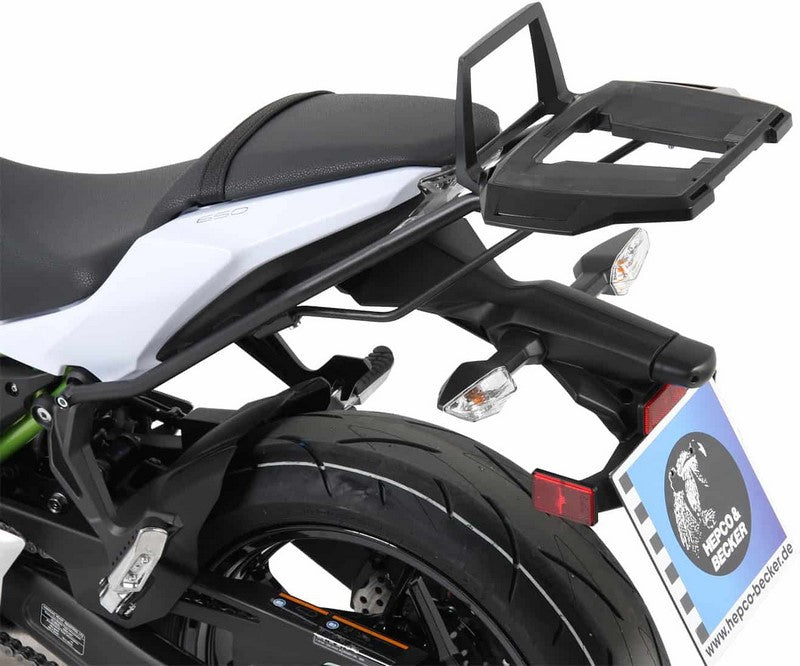 Hepco & Becker / ヘプコ&ベッカー Alurack topcasecarrier - black for Kawasaki Z 650 from 2017 | 6522527 01 01