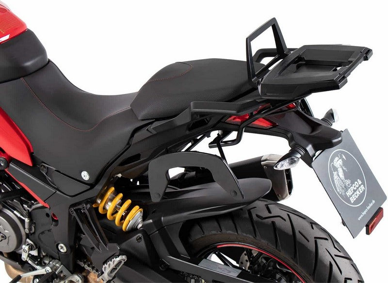Hepco & Becker / ヘプコ&ベッカー Alurack topcasecarrier - black for Ducati Multistrada 1260 Enduro (2019-) | 6527579 01 01