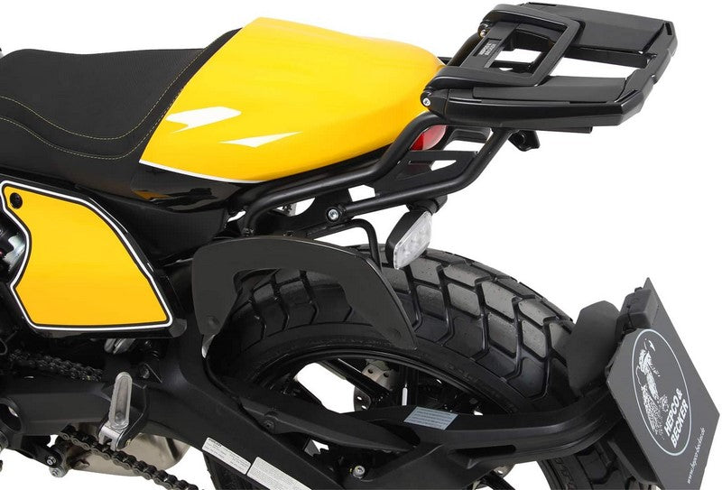 Hepco & Becker / ヘプコ&ベッカー Alurack topcasecarrier – black for Ducati Scrambler 800 (2019-) | 6527593 01 01