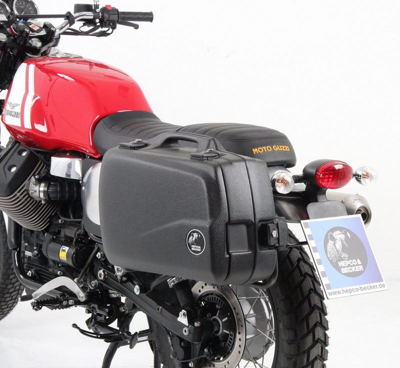 Hepco & Becker Sidecarrier only left side-black for Moto Guzzi V 7 II Scrambler / Stornello | 653548 00 01