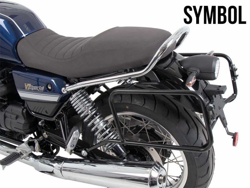 ヘプコ＆ベッカー サイドケース ホルダー  ブラック  MOTOGUZZI V7 Stone/Special/Centenario | 653556 00 01
