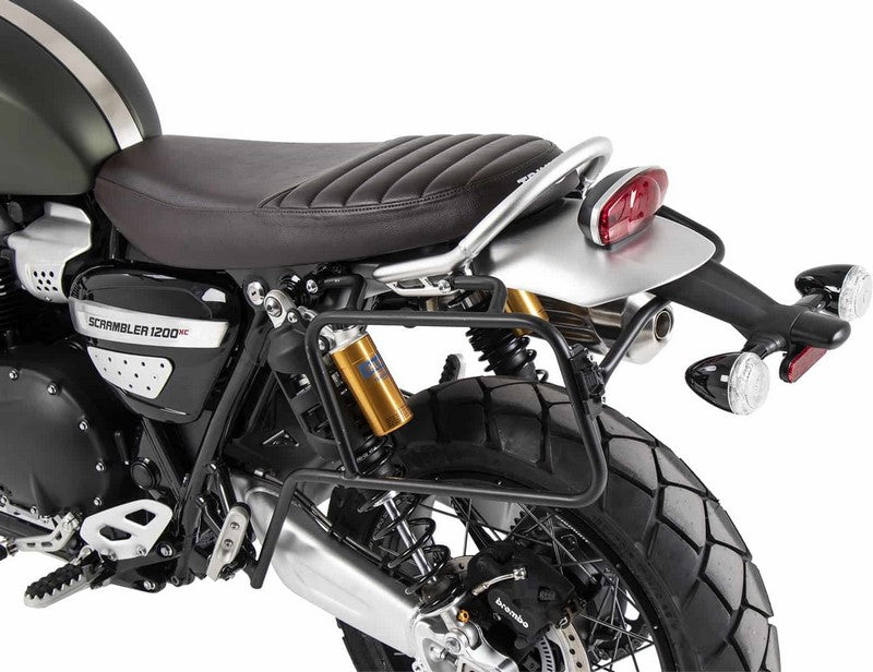 Hepco & Becker / ヘプコ&ベッカー Sidecarrier one-sided left permanent mounted - black for Triumph Scrambler 1200 XC (2019-) | 6537587 00 01